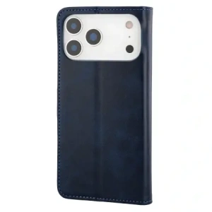 Etui z klapką Bizon Case Pocket do Apple iPhone 17 Pro Max granatowe