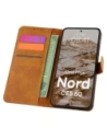 Etui z klapką Bizon Case Pocket do OnePlus Nord CE5 5G brązowe