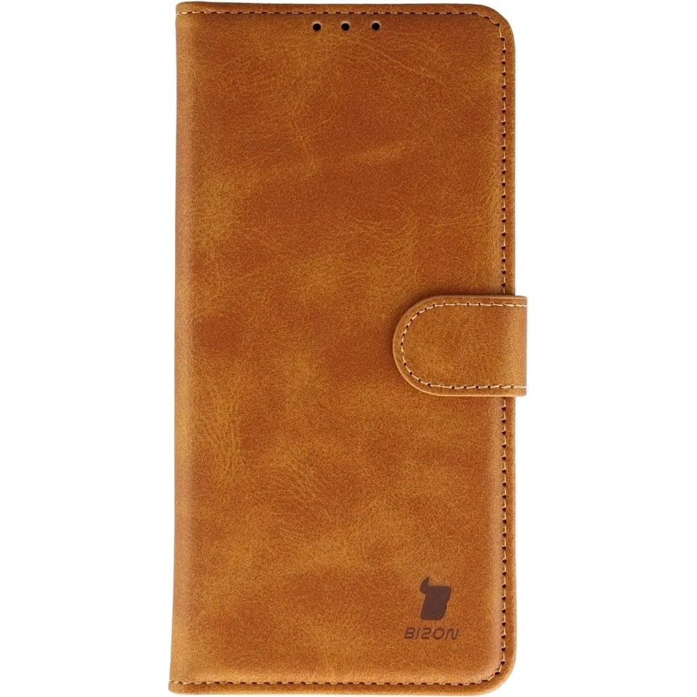 Etui z klapką Bizon Case Pocket do OnePlus Nord CE5 5G brązowe
