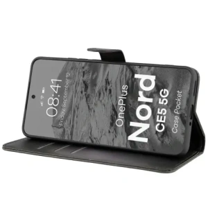 Etui z klapką Bizon Case Pocket do OnePlus Nord CE5 5G czarne