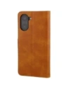 Etui z klapką Bizon Case Pocket do OnePlus Nord CE5 5G brązowe