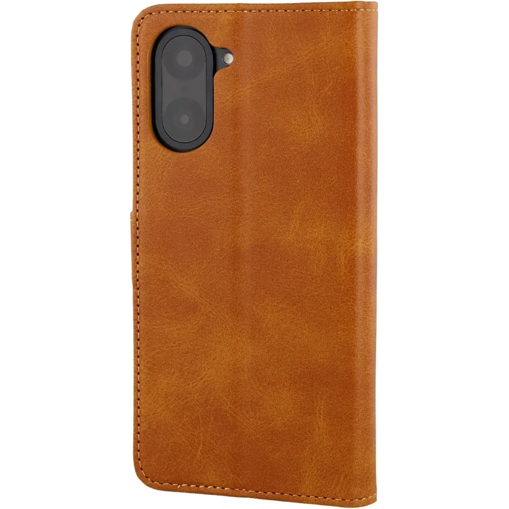 Etui z klapką Bizon Case Pocket do OnePlus Nord CE5 5G brązowe