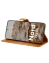 Etui z klapką Bizon Case Pocket do OnePlus Nord CE5 5G brązowe