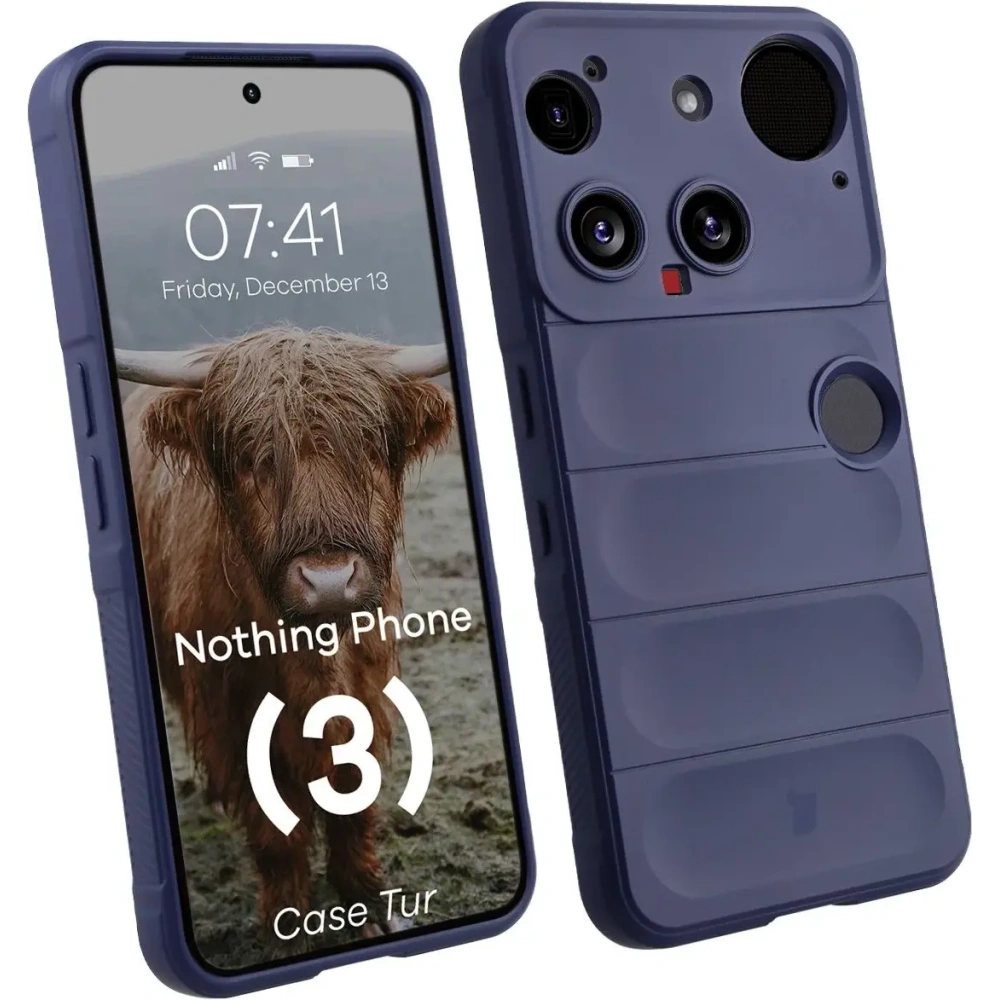 Pancerne etui Bizon Case Tur do Nothing Phone (3) granatowe