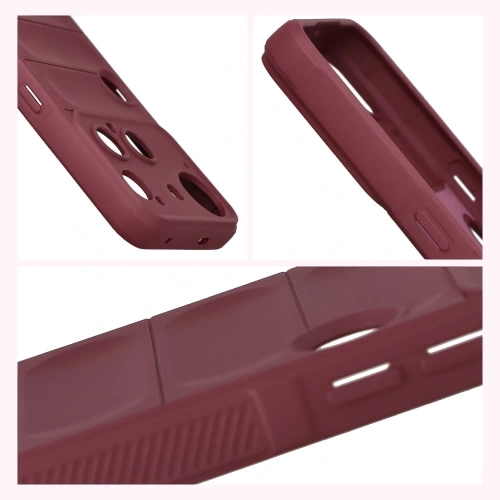 Pancerne etui Bizon Case Tur do Nothing Phone (3) burgundowe