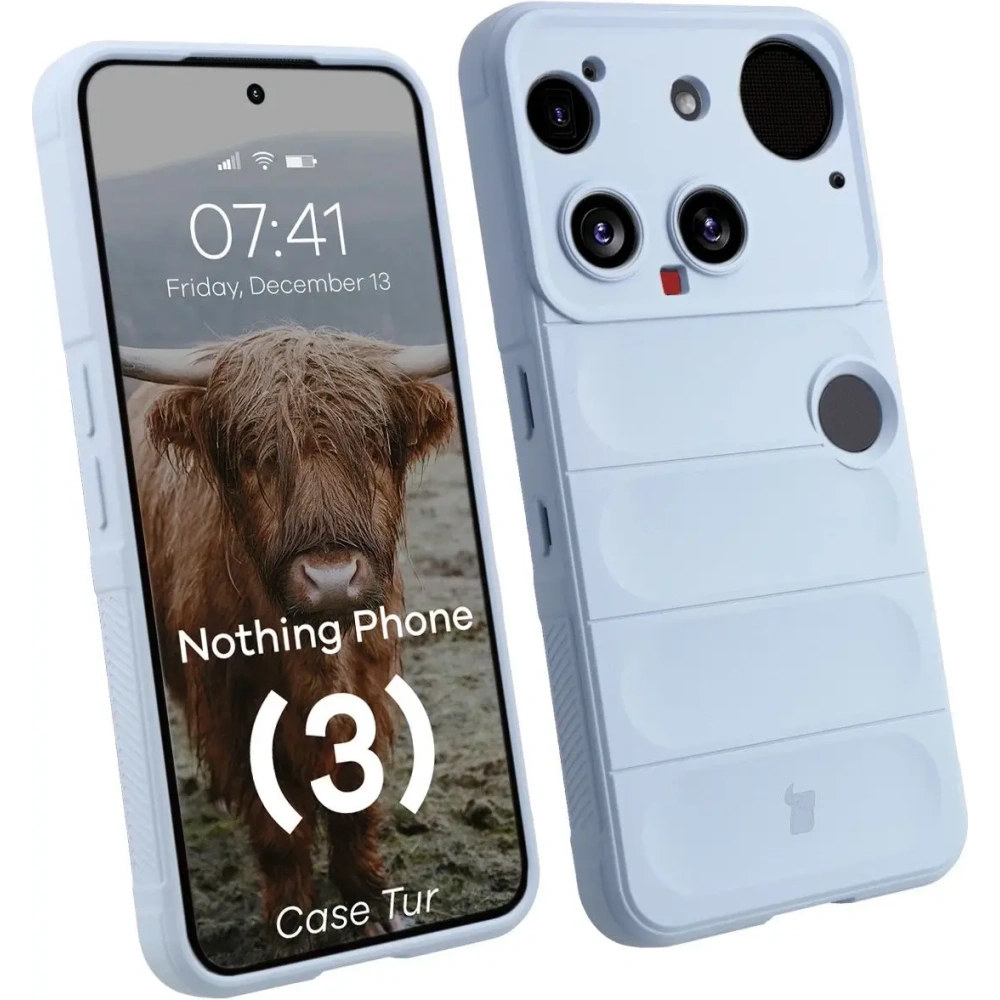 Pancerne etui Bizon Case Tur do Nothing Phone (3) jasnoniebieskie