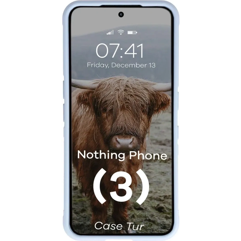 Pancerne etui Bizon Case Tur do Nothing Phone (3) jasnoniebieskie