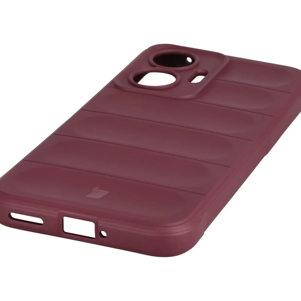 Pancerne etui Bizon Case Tur do Xiaomi POCO F7 burgundowe