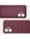 Pancerne etui Bizon Case Tur do Xiaomi POCO F7 burgundowe