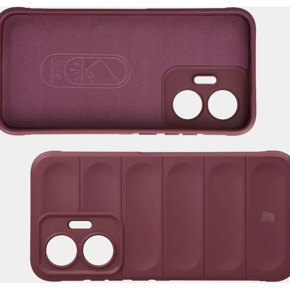 Pancerne etui Bizon Case Tur do Xiaomi POCO F7 burgundowe