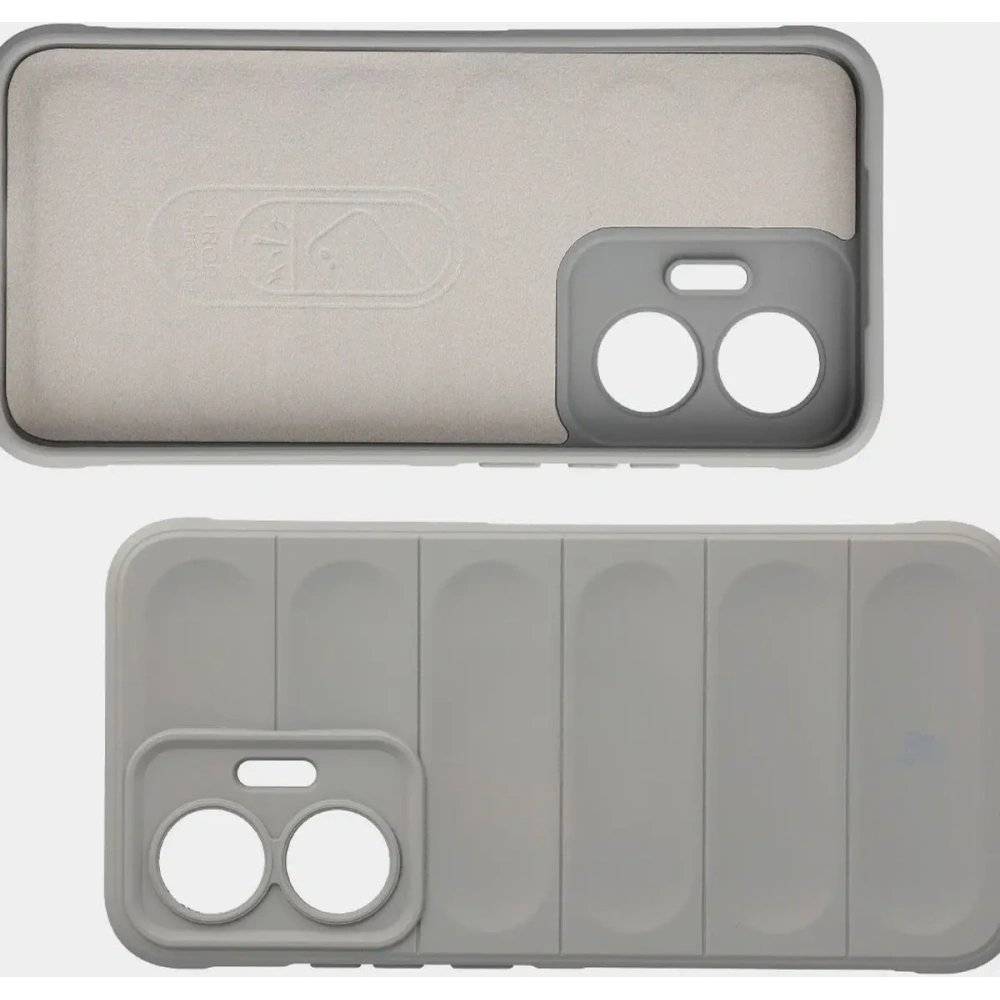 Pancerne etui Bizon Case Tur do Xiaomi POCO F7 jasnoszare