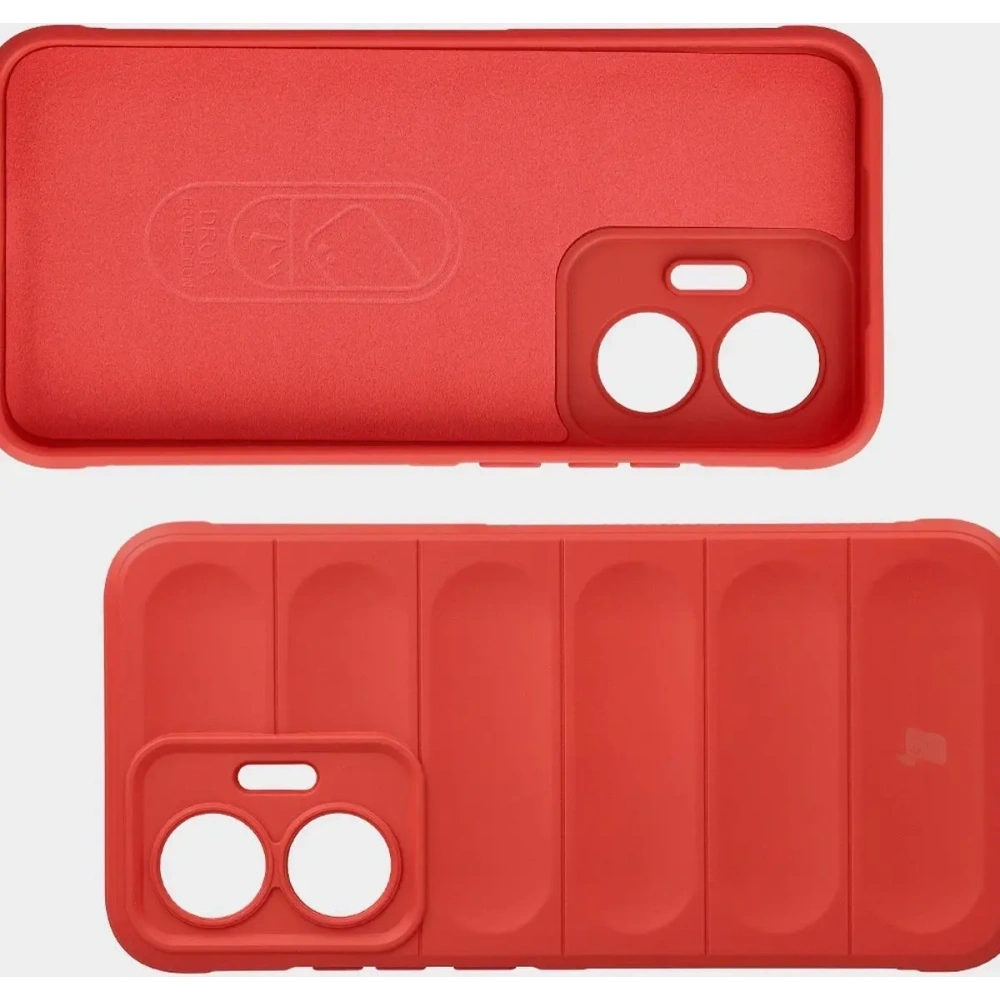 Pancerne etui Bizon Case Tur do Xiaomi POCO F7 czerwone