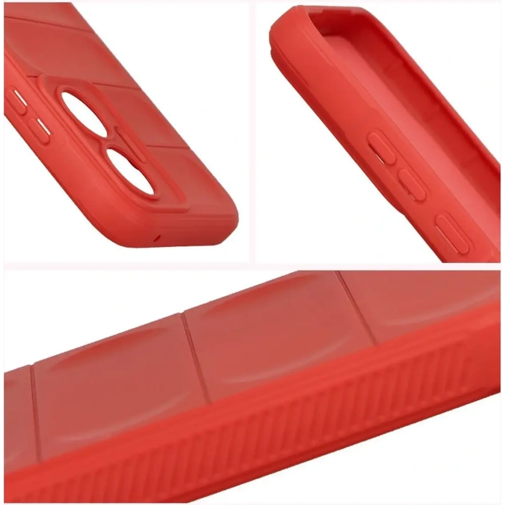 Pancerne etui Bizon Case Tur do Xiaomi POCO F7 czerwone