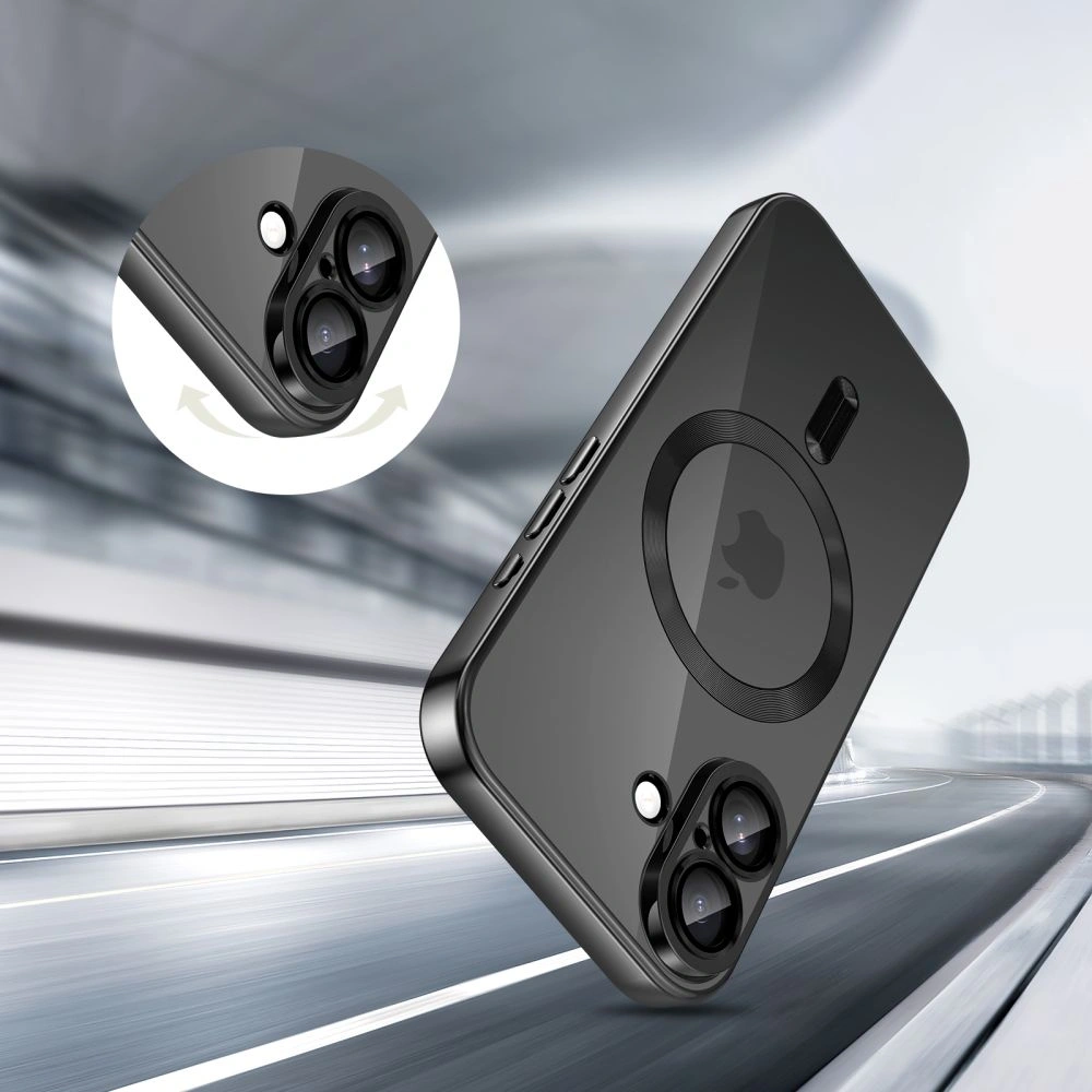 Etui Tech-Protect MagFlex MagSafe do Apple iPhone 17 Shiny Black