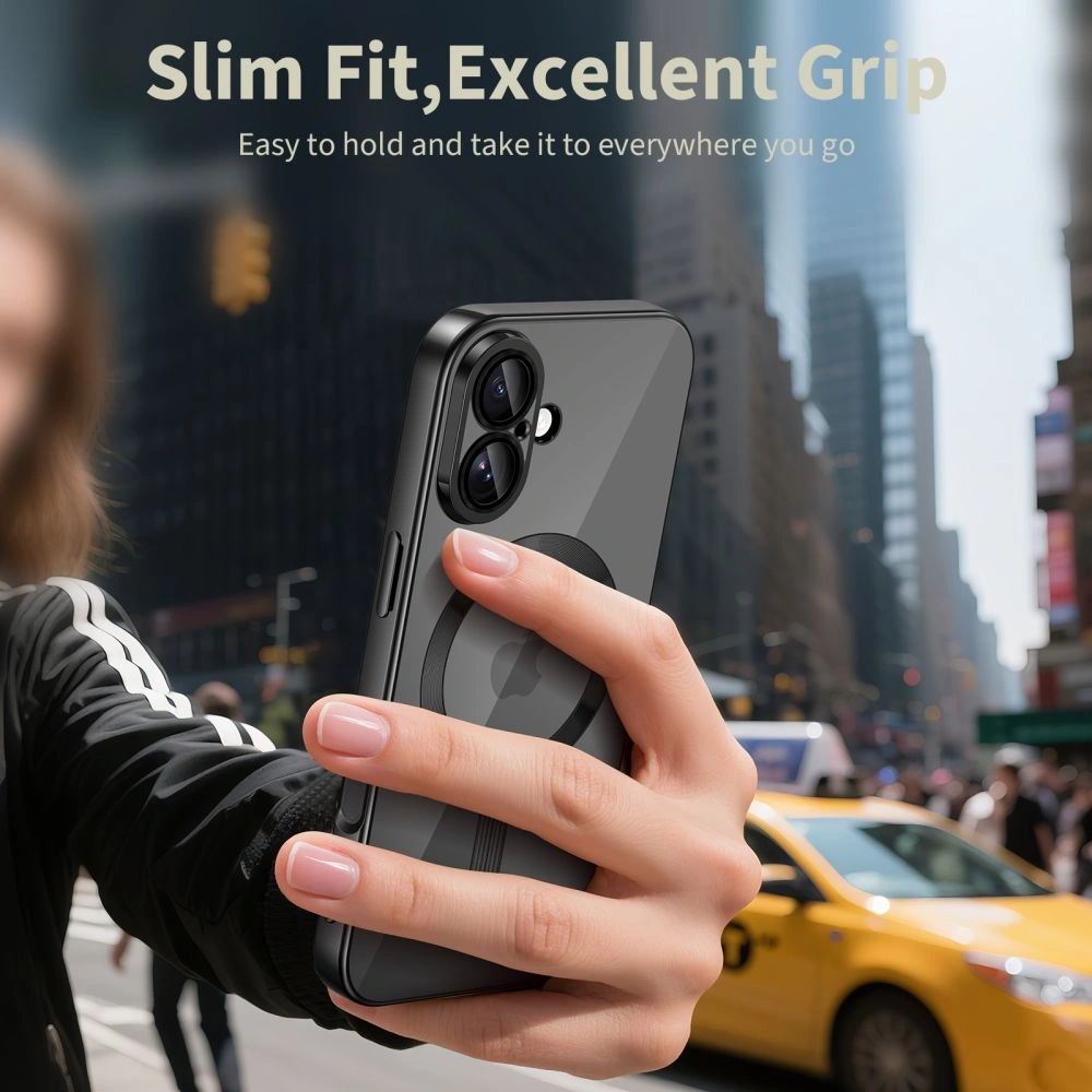 Etui Tech-Protect MagFlex MagSafe do Apple iPhone 17 Shiny Black