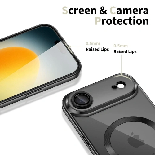 Etui Tech-Protect MagFlex MagSafe do Apple iPhone 17 Air Shiny Black