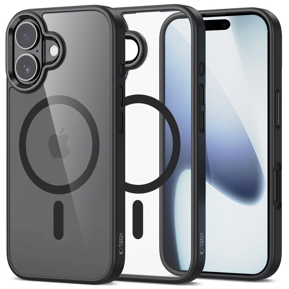 Etui Tech-Protect MagMat MagSafe do Apple iPhone 17 Black/clear