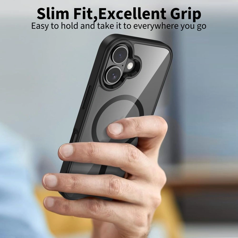 Etui Tech-Protect MagMat MagSafe do Apple iPhone 17 Black/clear