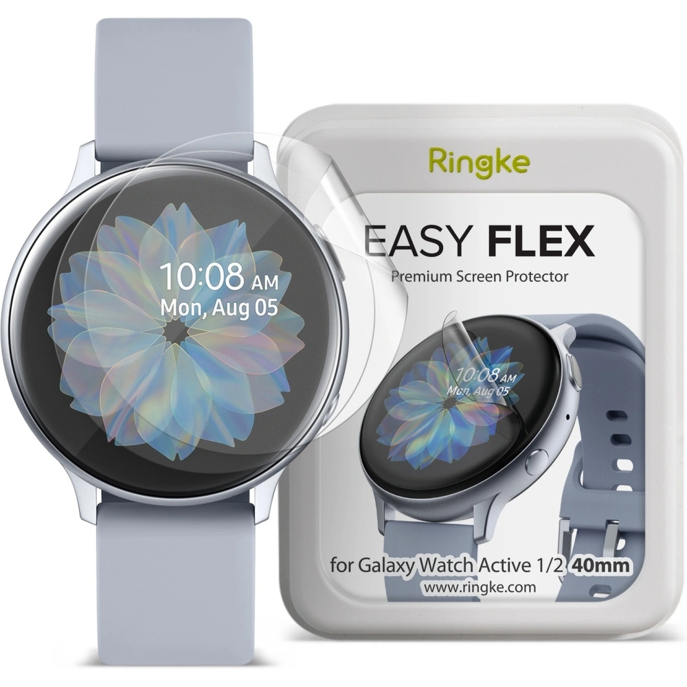 Antybakteryjna folia Samsung Galaxy Watch Active 1/2 (40mm) - Ringke Easy Flex - Home Screen