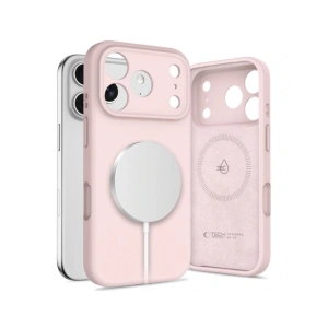 Etui Tech-Protect Silicone MagSafe do Apple iPhone 17 Pro Pink Pearl