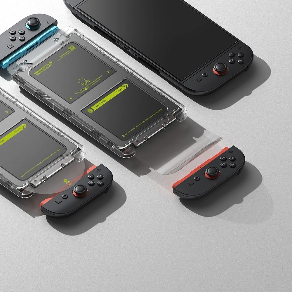 Szkło hartowane Ringke Easy Slide do Nintendo Switch 2 Clear [2 PACK]
