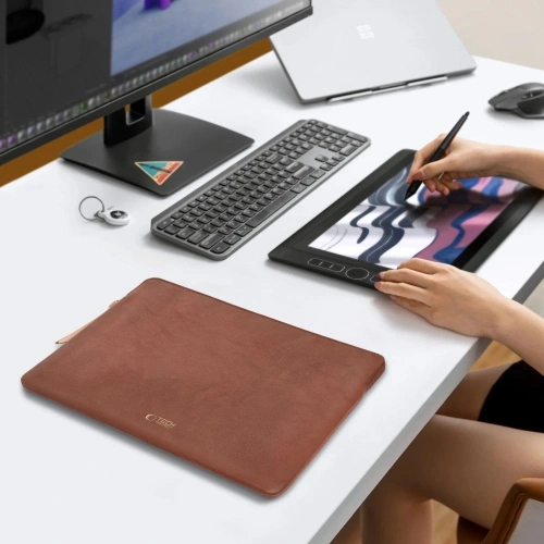 Pokrowiec Tech-Protect Fleece Laptop 13-14 Brown
