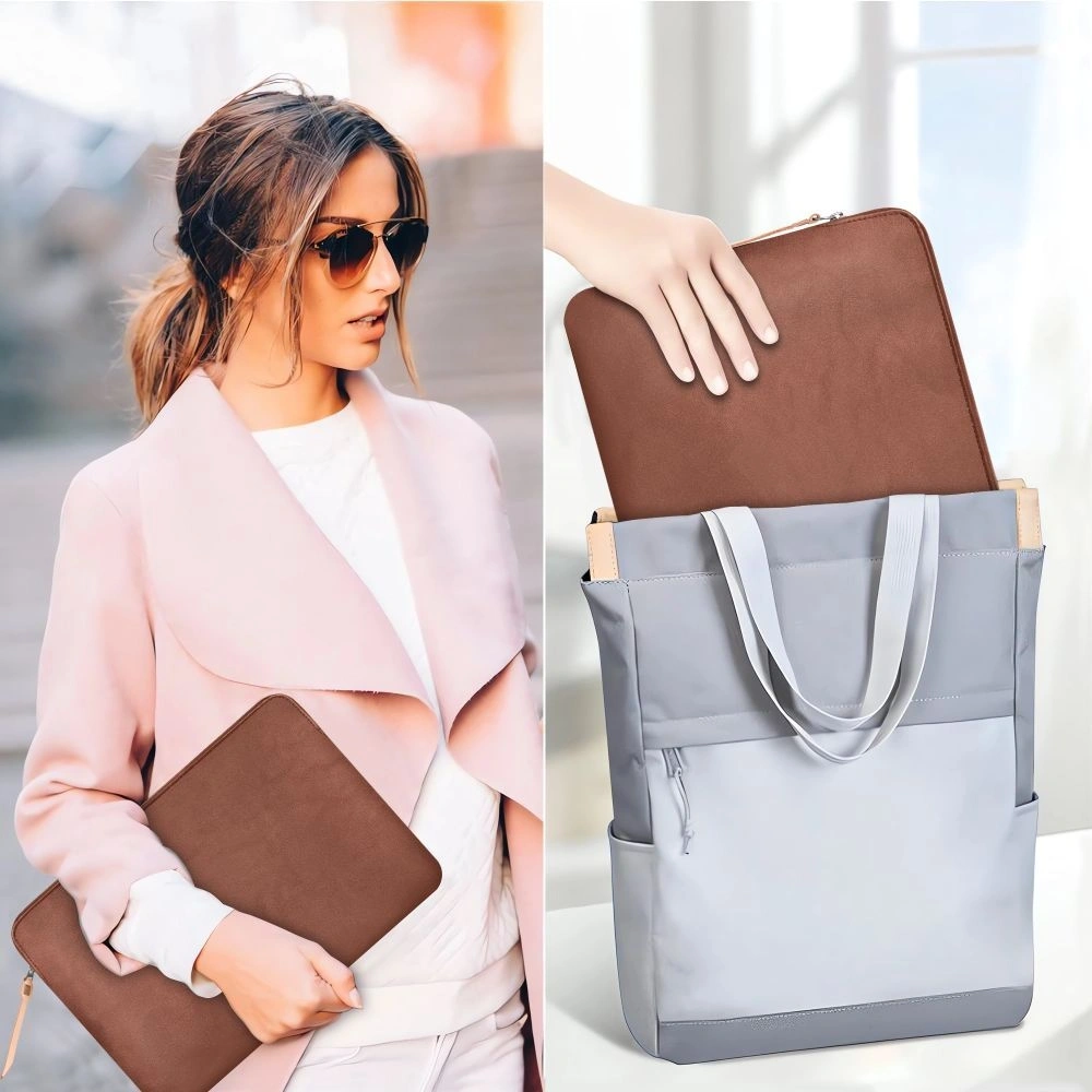 Pokrowiec Tech-Protect Fleece Laptop 13-14 Brown