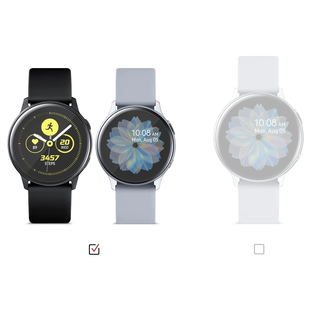 Antybakteryjna folia Samsung Galaxy Watch Active 1/2 (40mm) - Ringke Easy Flex - Home Screen