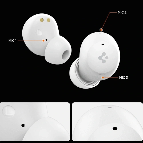 Bezprzewodowe słuchawki dokanałowe Spigen SA2401 ANC Pro In-ear Earphone Black