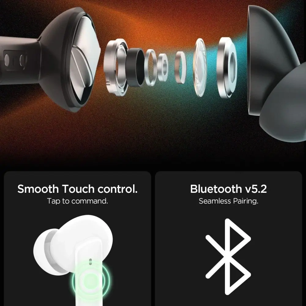 Bezprzewodowe słuchawki dokanałowe Spigen SA2402 ANC Pro In-ear Earphone White