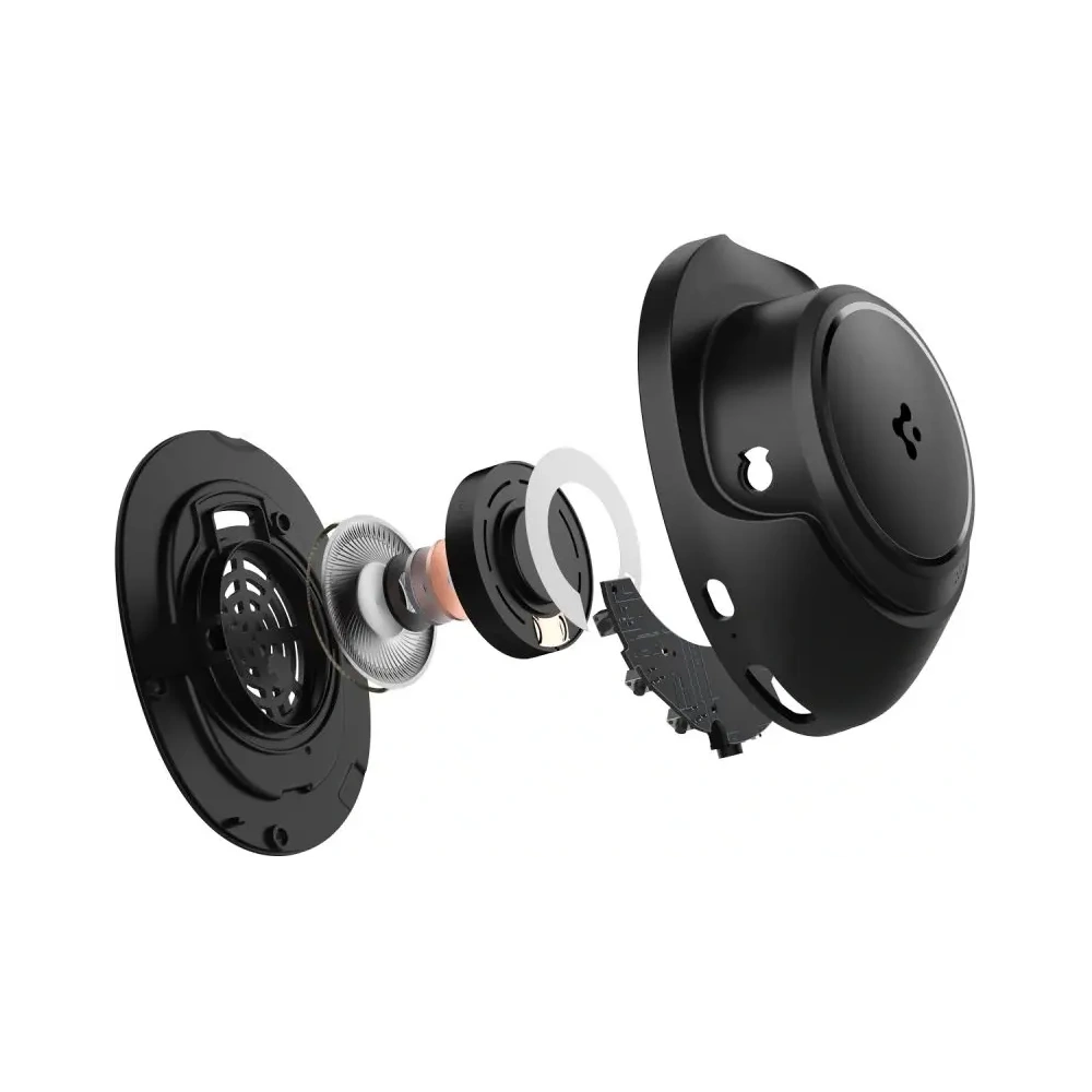 Bezprzewodowe słuchawki nauszne Spigen SA2403 ANC Pro Headphones Black