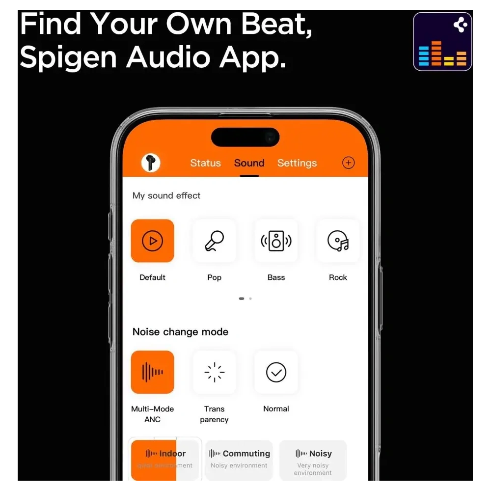 Bezprzewodowe słuchawki nauszne Spigen SA2403 ANC Pro Headphones Black