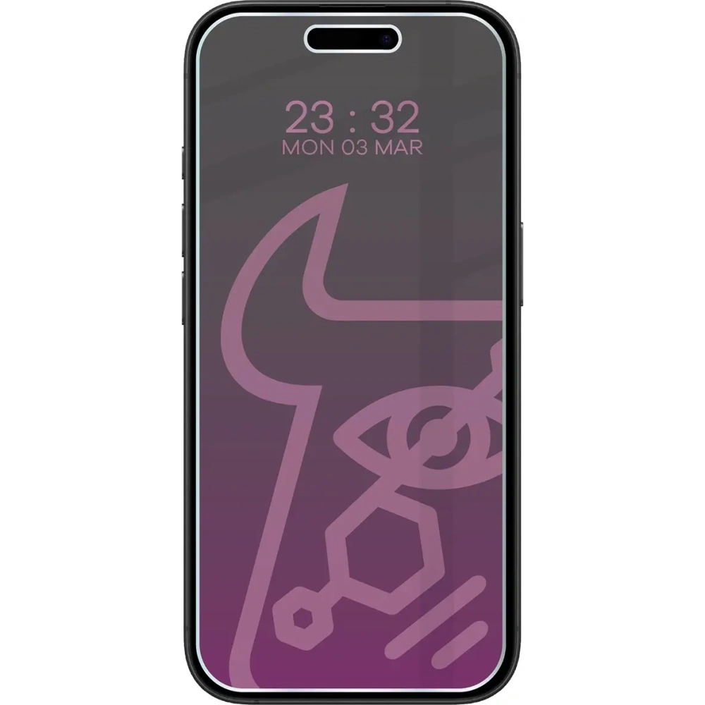 Prywatyzujące szkło hybrydowe Bizon Glass Mule Shadow do Apple iPhone 16 matowe