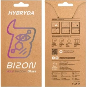 Prywatyzujące szkło hybrydowe Bizon Glass Mule Shadow do Apple iPhone 16 matowe