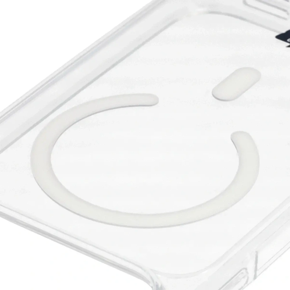 Etui z pierścieniem magnetycznym Bizon Case CrystalO Magnetic do Apple iPhone 17 Pro Max przezroczyste