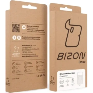 Etui z pierścieniem magnetycznym Bizon Case CrystalO Magnetic do Apple iPhone 17 Pro Max przezroczyste