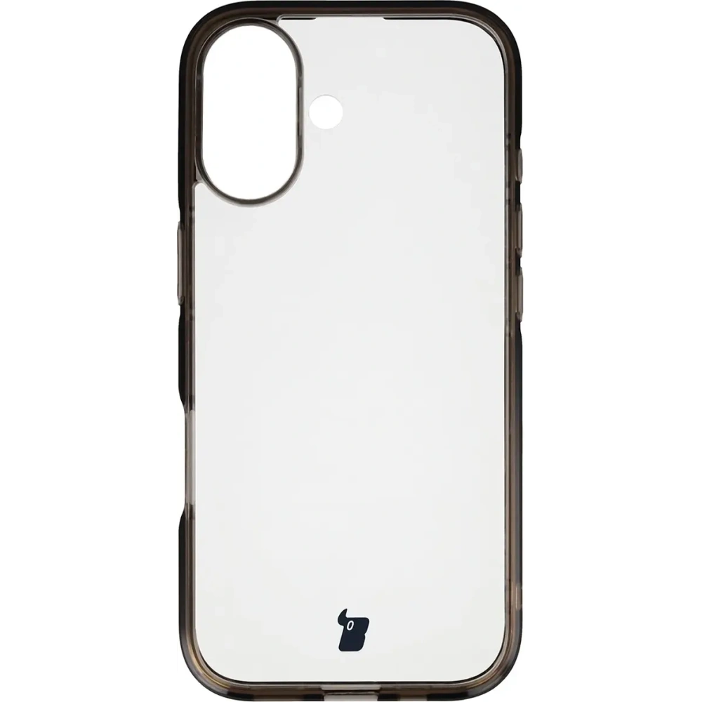 Etui Bizon Case Halo do Apple iPhone 17 przydymione-czarne