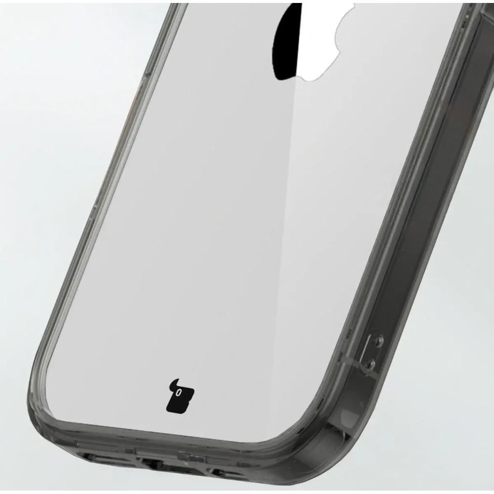 Etui Bizon Case Halo do Apple iPhone 17 przydymione-czarne
