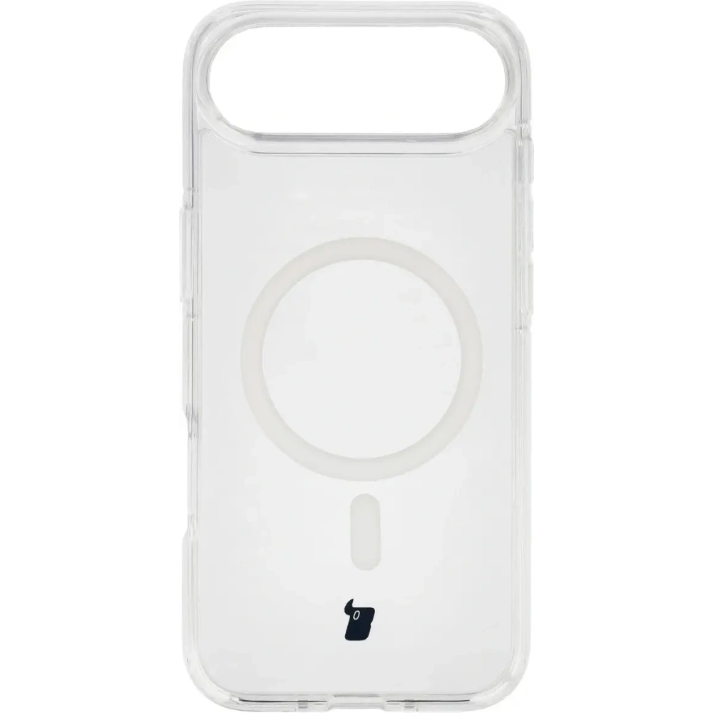 Etui z pierścieniem magnetycznym Bizon Case CrystalO Magnetic do Apple iPhone Air przezroczyste