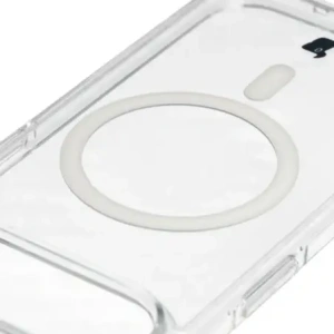 Etui z pierścieniem magnetycznym Bizon Case CrystalO Magnetic do Apple iPhone 17 Air przezroczyste