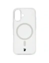 Etui z pierścieniem magnetycznym Bizon Case CrystalO Magnetic do Apple iPhone 17 przezroczyste