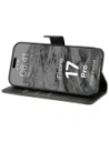 Etui z klapką Bizon Case Pocket do Apple iPhone 17 Pro czarne