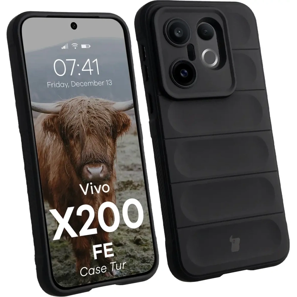 Pancerne etui Bizon Case Tur do Vivo X200 FE czarne