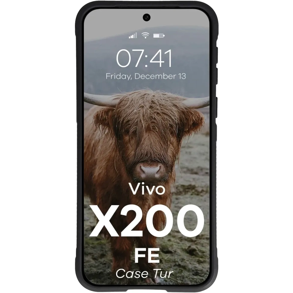 Pancerne etui Bizon Case Tur do Vivo X200 FE czarne