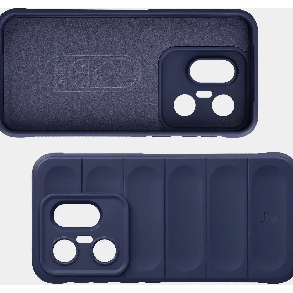 Pancerne etui Bizon Case Tur do Vivo X200 FE granatowe