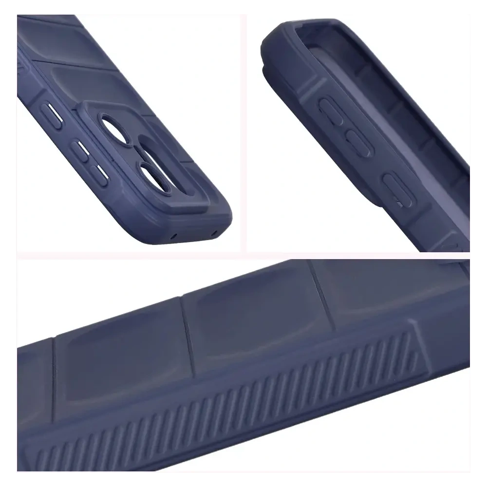 Pancerne etui Bizon Case Tur do Vivo X200 FE granatowe