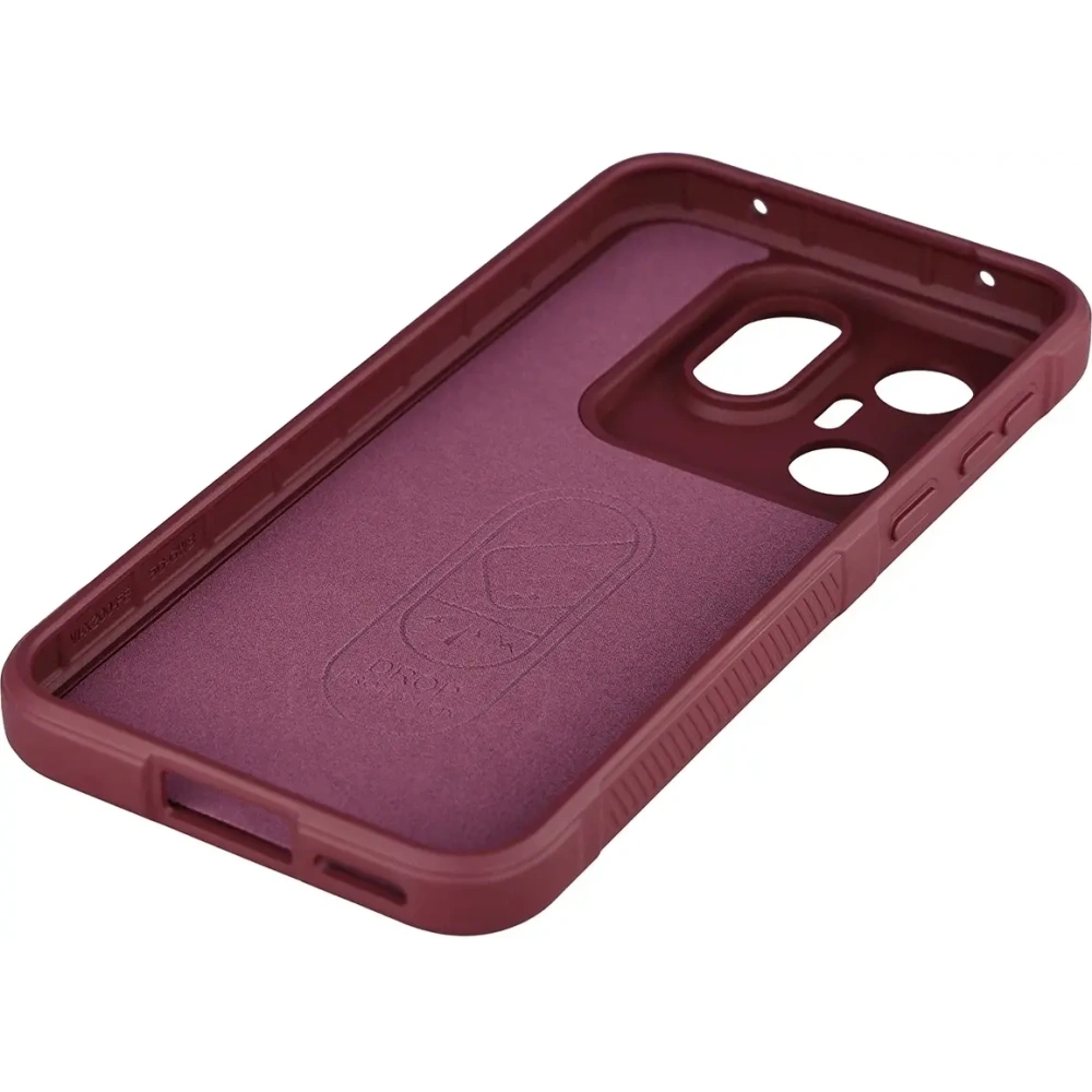Pancerne etui Bizon Case Tur do Vivo X200 FE burgundowe