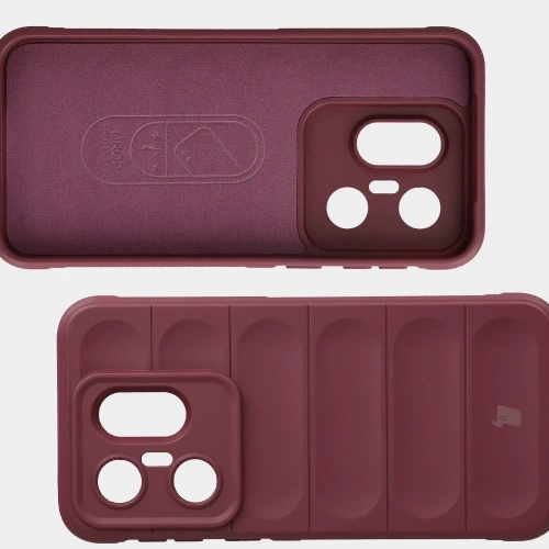 Pancerne etui Bizon Case Tur do Vivo X200 FE burgundowe