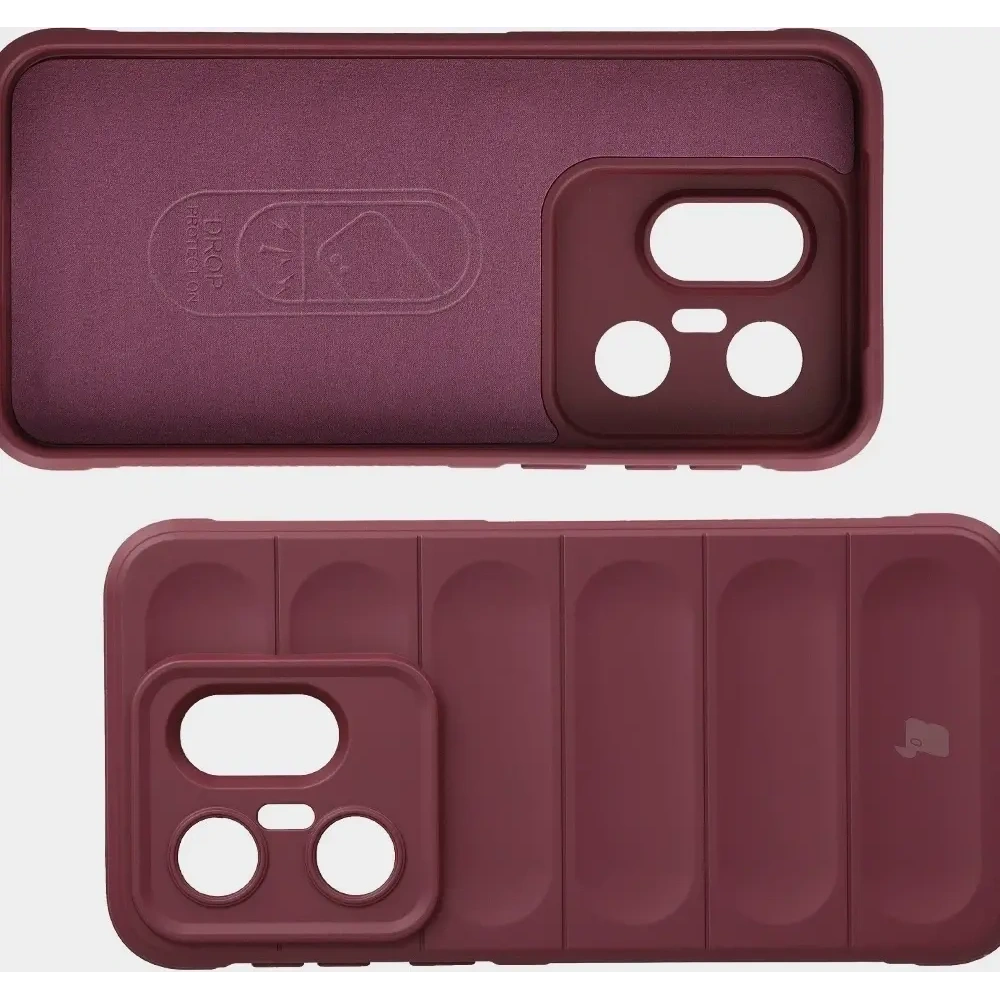 Pancerne etui Bizon Case Tur do Vivo X200 FE burgundowe