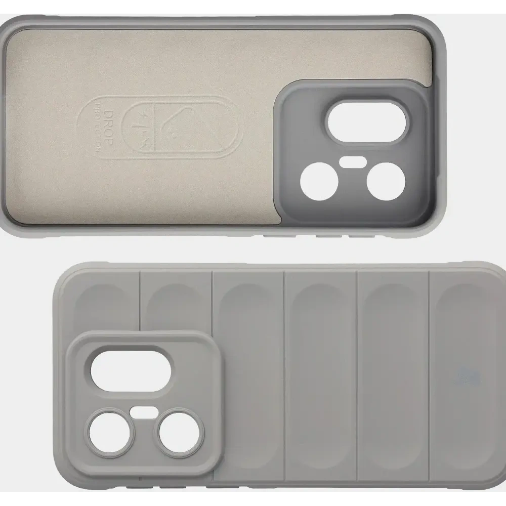 Pancerne etui Bizon Case Tur do Vivo X200 FE jasnoszare